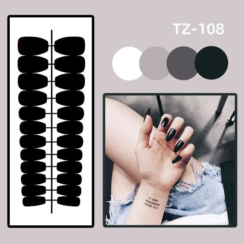 Ballet Full Cover Nail Square Head Purple Gradient Press on Nails Art Nail