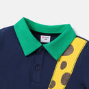 Toddler Girl Giraffe Polo Collar Short-sleeve Cotton Tee
