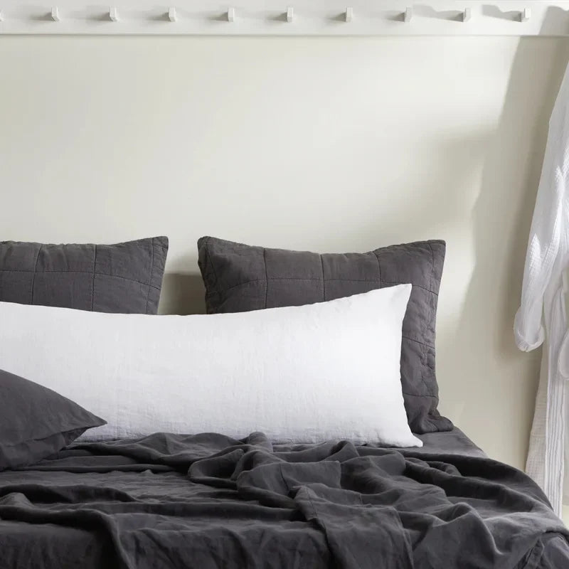 Double Long Pillowcase Linen Pillow Case Envelope Cushion Cover Antibacterial Anti-mite