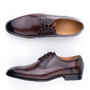 Luxury Mens Leather Shoes Genuine Leather Elegant Dress Derby Formal Shoe
