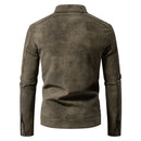 Biker Coat Men Handsome Leather Outerwear Male Retro Jacket Men Vintage Jackets