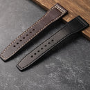 Handmade Fit Pilot Head Strap Men Bracelet Genuine Leather Watchband