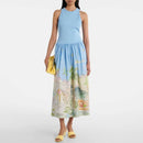 Casual Sleeveless Summer Dress Woman Pleated Party Dress Chic Holiday Dresses