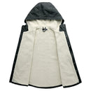 Autumn and Winter Men's Jacket Men's Cotton Casual Solid Hooded Thick Warm Coat Men's