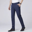 Summer Men's Casual Trousers Size Thin Pants for Male Straight Tube Slim Fit Solid Color Trouser