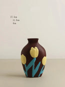 painted ceramic vase living room flower arrangement ornaments creative home accessories