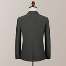 Quality casual suit stripes handsome trend three-piece set