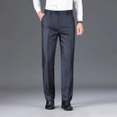 Men Straight Formal Trousers Mens Classic Pants