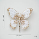 Christmas Decoration High-end Cloth Simulation Butterfly Christmas Floral Accessories Christmas Tree Decoration Arrangement