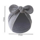 Baby Girls Boys Hat Cute Flower Knot Bunny Ears Hat Newborn Beanie Caps For Kids Toddler Infant Hair Accessories