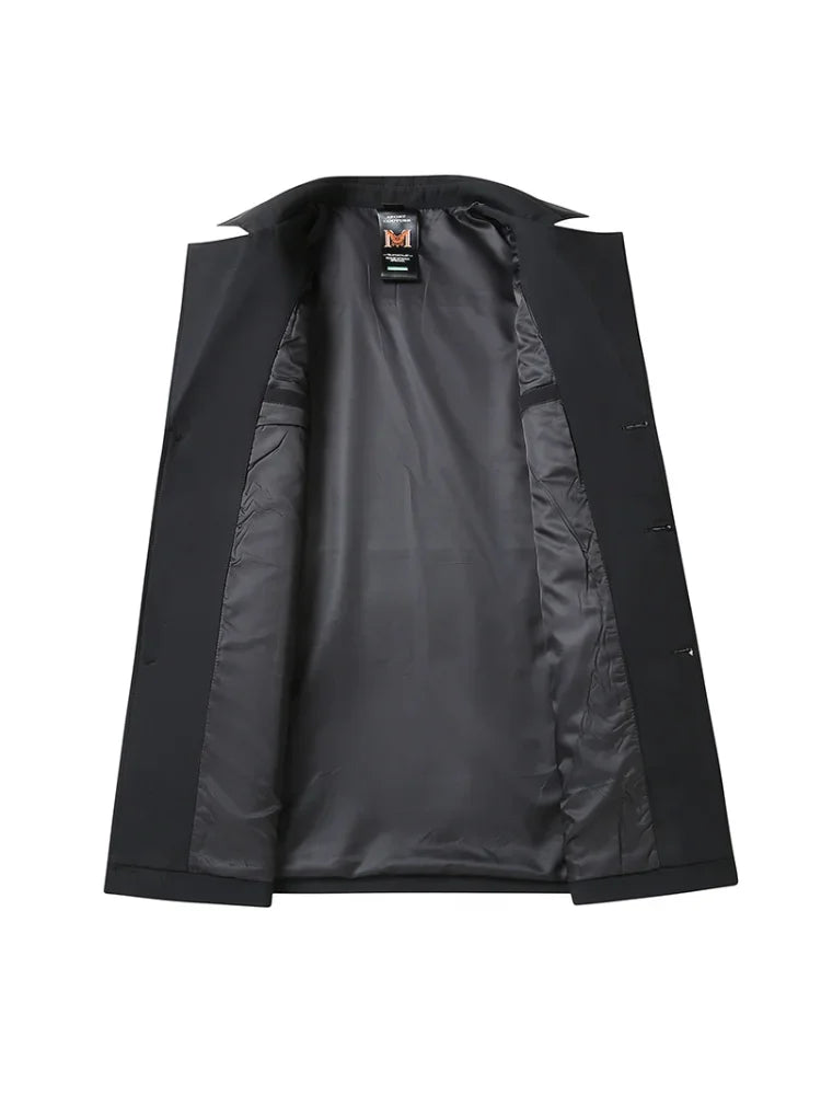 Autumn Business Casual Suit Collar Trench Coat