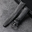 Handmade Strap 20MM 21MM 22MM Black Genuine Leather Soft Genuine Leather Strap for Mark Pilot Men's
