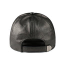 Black leather cap on a white background, Obroi