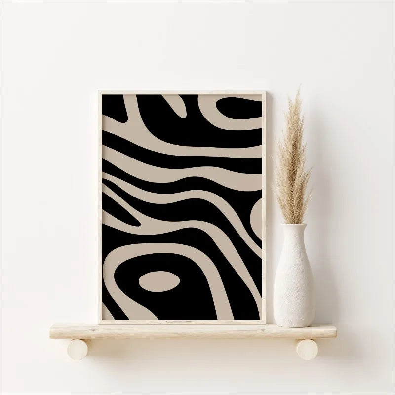 Minimalist Line Abstract Pattern Geometric Art Poster  Wall Prints Picture for Living Room Home Decor
