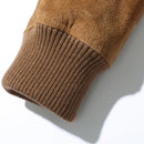 Men Leather Baseball Jacket Bomber Varsity Jacket Streetwear