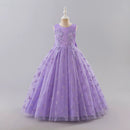 Girls Dresses for Party and Wedding Lace Sleeveless Flower Girl Dresses Summer Children Prom Dresses 3-13 Years