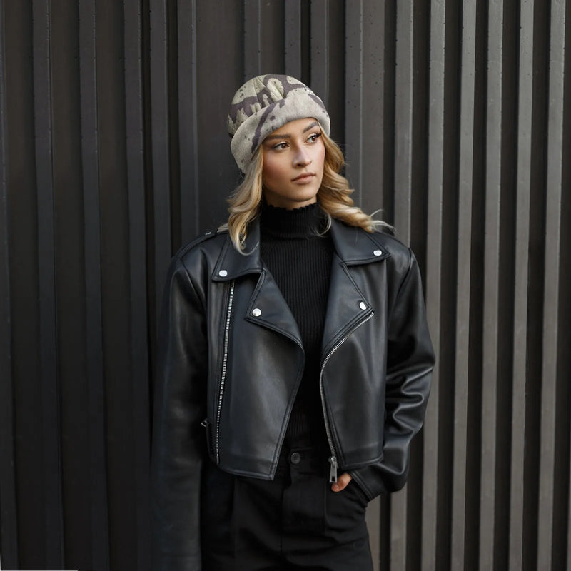 Beanie Winter Letter Edge Knitted Hat, Warm Woolen Hat Trend Pullover Hat Casual Sports for Men Women