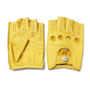 Leather Men's Gloves Male Cycling Motorcycle Driving Mittens Half Finger Unline Breathable