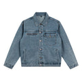 Men Denim Jacket Premium Blue Washed Coat Handsome Autumn Jackets
