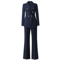 Women's Suit Blazer Pants Sets 2 Piece Outfits Elegant Chic Spring Autumn Woman Trouser Set Formal Clothes