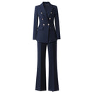 Women's Suit Blazer Pants Sets 2 Piece Outfits Elegant Chic Spring Autumn Woman Trouser Set Formal Clothes