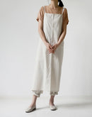 Floral Linen Adjustable Version Apron Advertising Bib Pocket Baking Kitchen