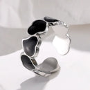 Bohemia Love Heart Stainless Steel Rings for Women Girls Open Finger Jewelry Rings for women