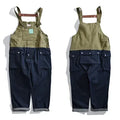 Men Jeans Color Matching Overalls Men Suspender Pants Overalls Pants Denim Pants Men Rompers