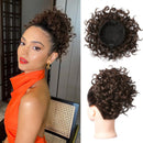 Messy Hair Bun Hair Piece Elastic Drawstring Loose Wave Large Curly Bun Short Ponytail Extension For Women