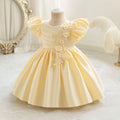 Baby Girl Princess Dress Infant Toddler Vintage Satin Party Birthday Frocks Baby Gowns