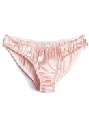 Women Natural Silk Spanded Brief Sexy Low Waist Elastic Panties for Women T Shape Summer