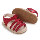 Summer 0-1Y Solid Color Comfortable Baby Girl Sandals Breathable Summer