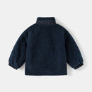 Autumn/Winter Boys' Thick Coat Baby Particle Velvet Stand up Collar Jacket Top Trendy Children's Clothing