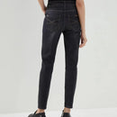 Autumn Ladies Elastic High Waist Jeans Cotton Pencil Pants Slim Trousers