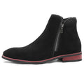 Men's Chelsea Boots Soft Leather Boots Zip Men High Top Boots Men Casual Shoes