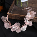 Flower Hairband Bridal Hair Jewelry Pearl Crystal Headband Birthday Party Tiara Wedding Hair Accessories For Women Crown