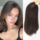 8x8inch Silk Base Human Hair Toupee 12inch Same Length Double Drawn Jewish Topper Natural Scalp Hairpieces