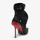 Short Boots Women's Autumn Winter Pointed Metal Decoration Red High Heels Ankle Boots