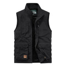 Spring and Autumn Men Casual Vest Solid Loose Multi-pocket Vest Outdoor Mountaineering Tactical Sports Top Men Clothing