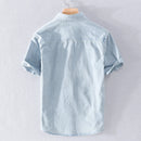 Men Blue Denim Shirts Summer Men Cotton Blue Denim Shirts