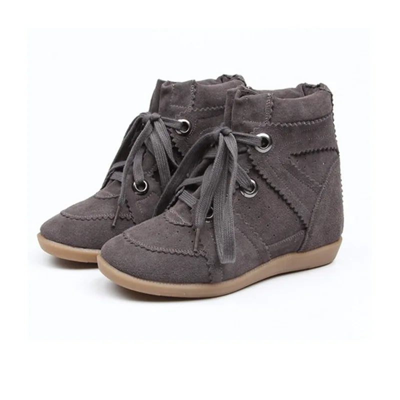 Women Moral Training Boots Casual Women Sneakers Lace-up Girl Ankle Boots