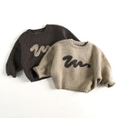 1-6Y Kids Sweaters Loose Style Girls Knitwear Boys Pullover Children Knit Outfit Girls Clothing