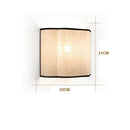Cream Wall Lamp Creative Linen Bedroom Bedside Background Wall Decorative Lamp Corridor Walkway Lamp