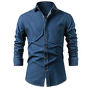 Men Denim Shirt Pure Casual Jacket Trendy Men's Wear Spring Autumn Season