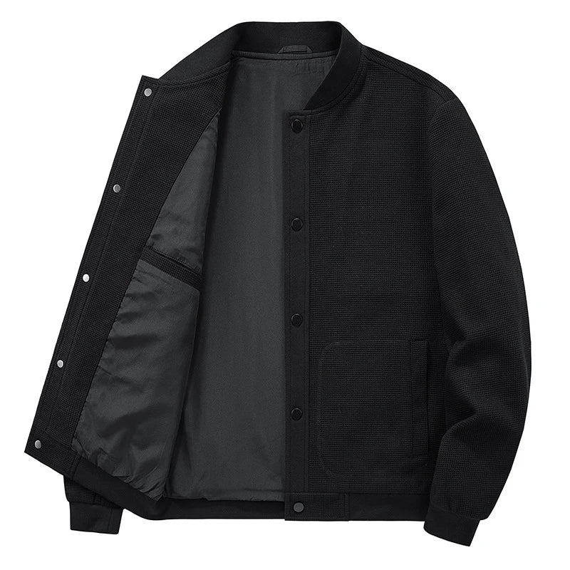 Men's Jacket Casual Men Outwear Windbreaker Waffle Coats Male Sportswear Baseball Jackets Clothing