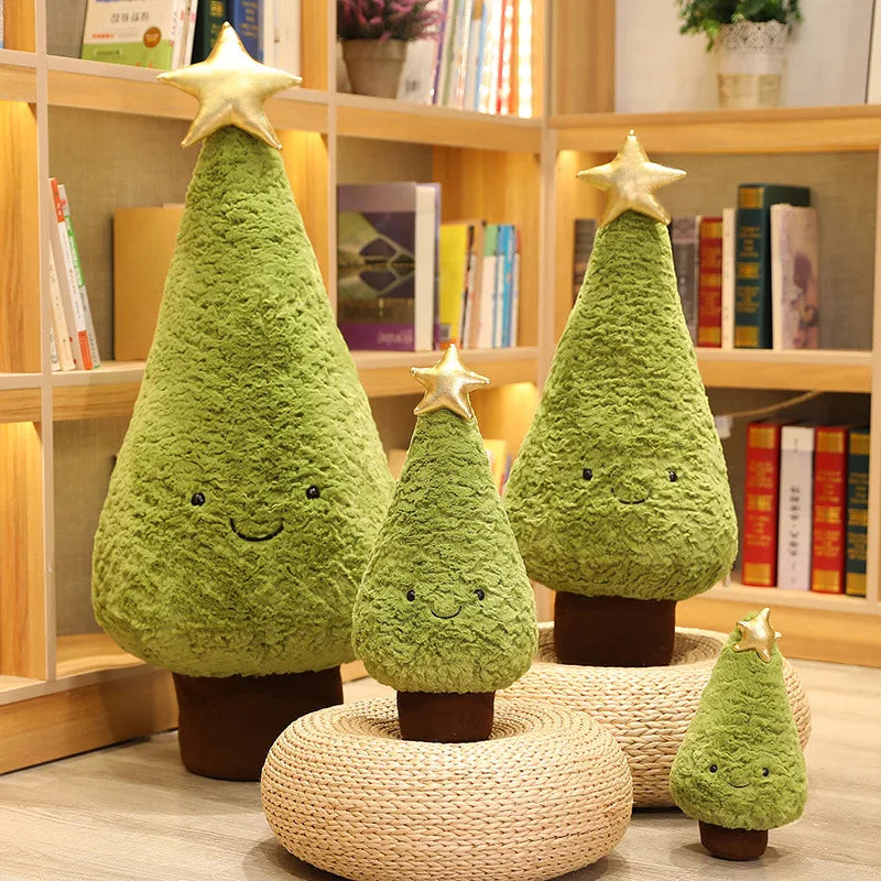 Christmas Tree Plush Toys Cute Evergreen Plush Pillow Dolls Wishing Trees Stuffed for Christmas Dress Up