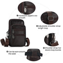 Men Leather Shoulder Bag Designer Crossbody Bag for Male Travel Sling Bags Casual Waist Pack