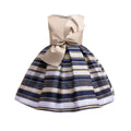 Striped dress with a large bow on a white background, Obroi