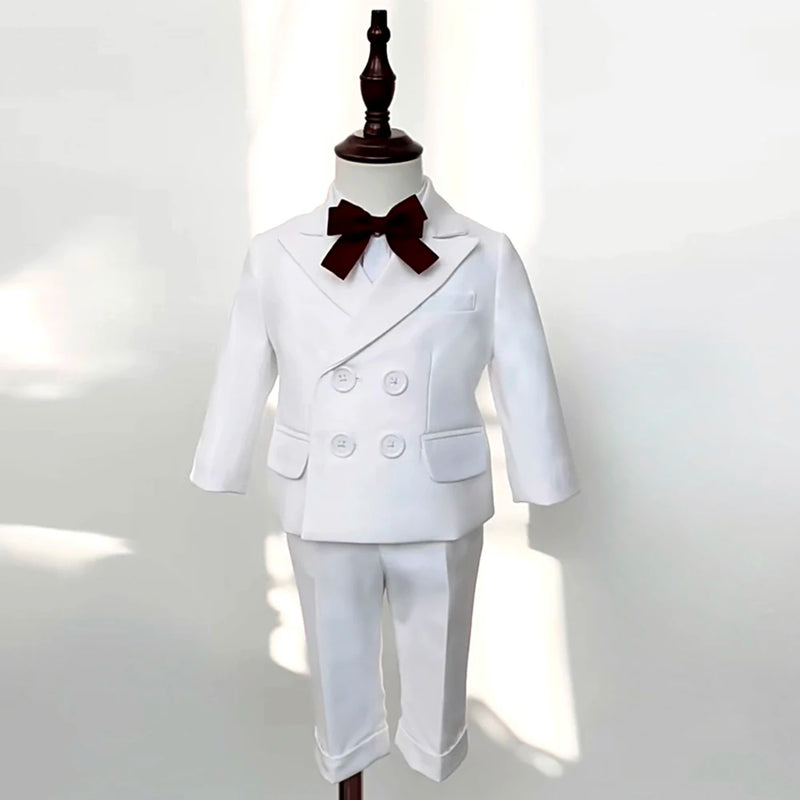 Suit For Baby Boy 9 Month-4 Year Kids Boys Blazer Pants Clothes Set Baptism Wedding Elegant Party Dress