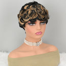 Mannequin head with styled hair and makeup on a plain background, Obroi